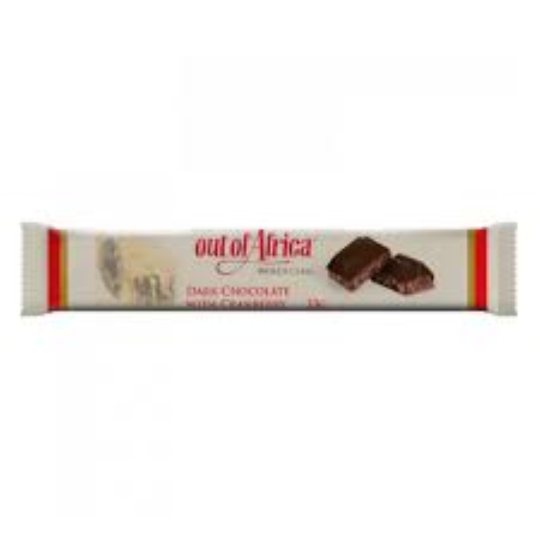 OUT OF AFRICA DARK CHOC WITH CRANBERRY 35G